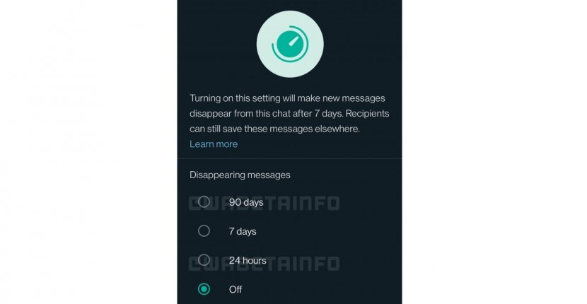 У WhatsApp появится функция самоудаления сообщений через 90 дней